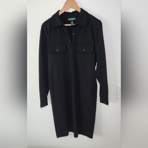 Lauren Ralph LAUREN Ponte Knit Collard Dress - Picture 7 of 10